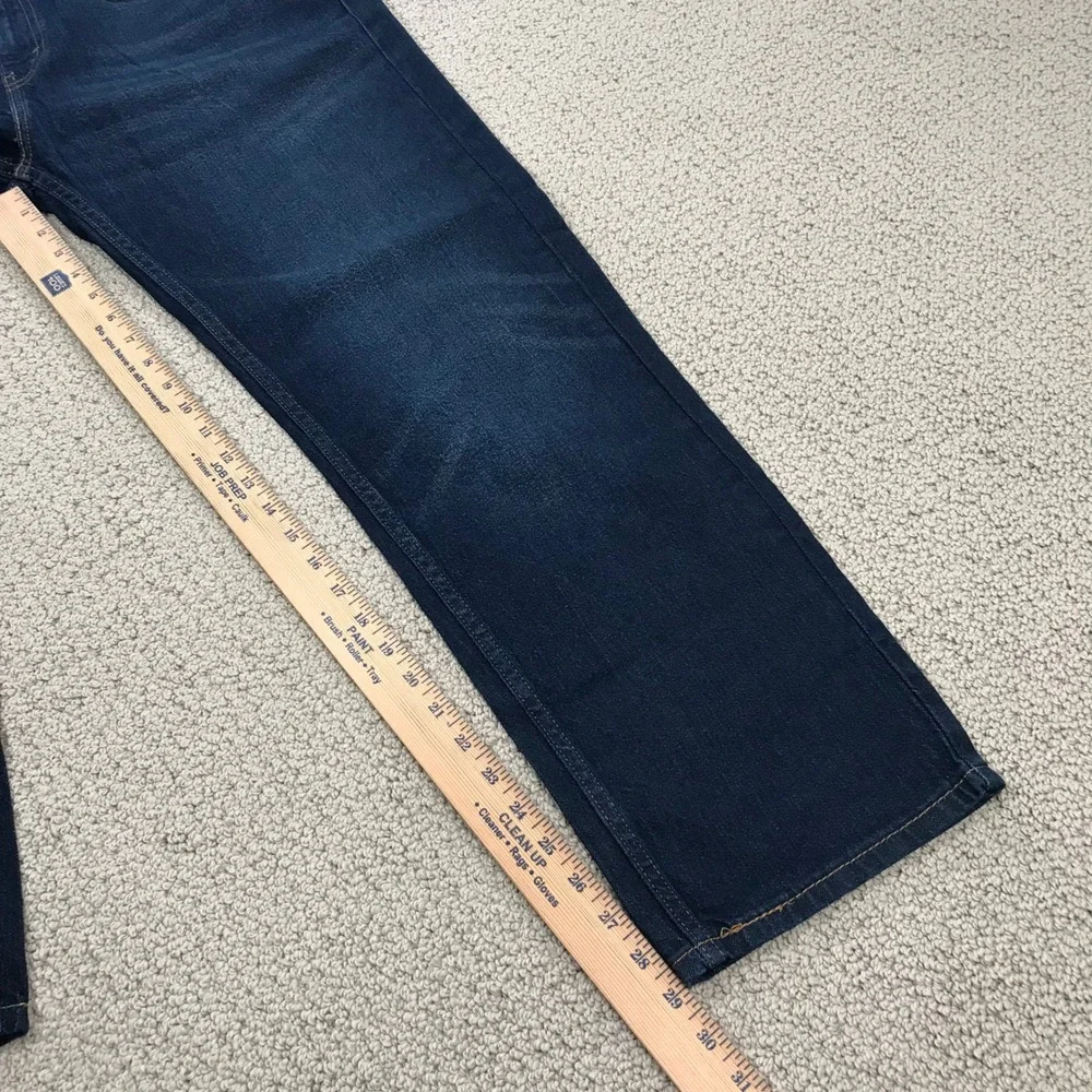 Levis 505 Regular Fit Dark Wash Indigo Denim Jeans 38x30 005052809‎ Mens